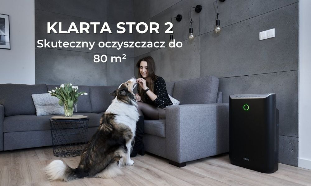 Klarta Stor 2 skuteczny oczyszczacz do 80 metrów