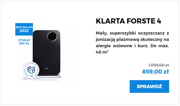 klarta forste 4 oczyszczacz do 40m2