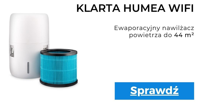 ewaporacyjny nawilżacz klarta humea wifi do 44m2